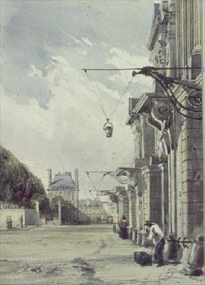 The Rue de Rivoli, near the Tuileries, Paris by William Callow